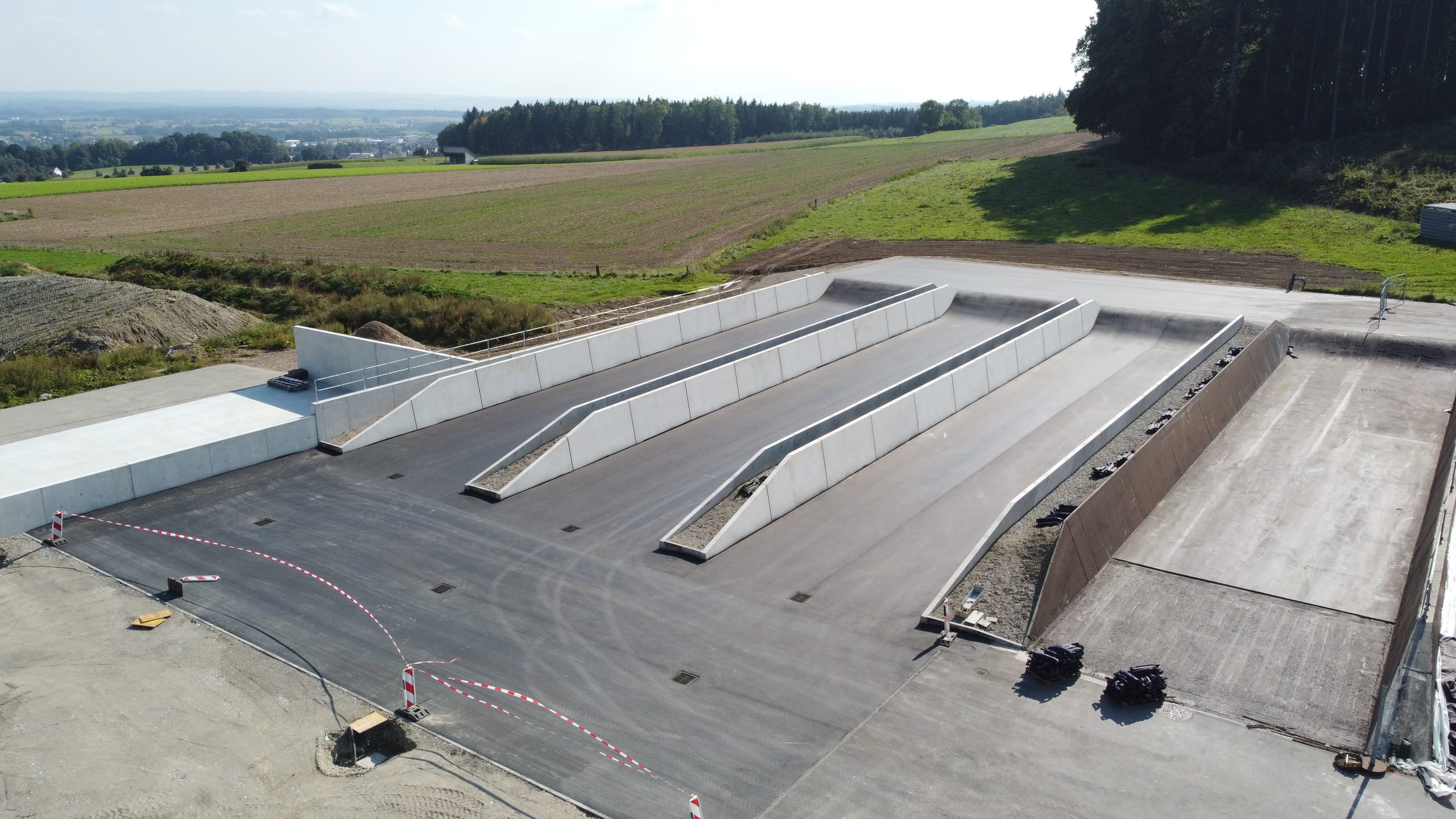 Fahrsilo LAZBW Aulendorf aus Fertigteilen