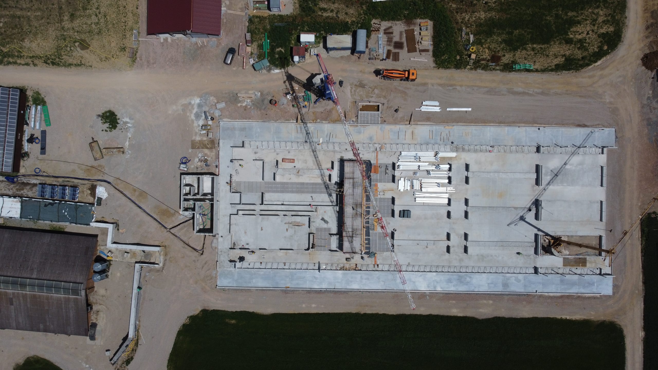 Draufsicht Milchviehstall Bebenhaus